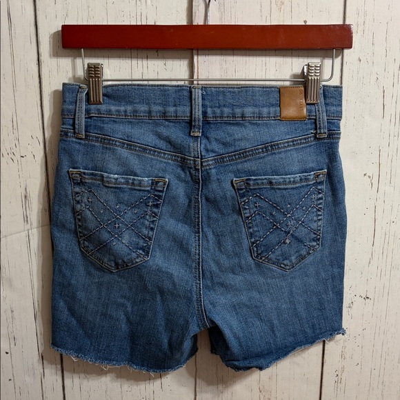 Anthropologie Level 99 Sky Blue Denim Shorts - Picture 6 of 7